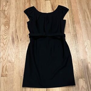 Banana Republic Elegant Black Belted Dress